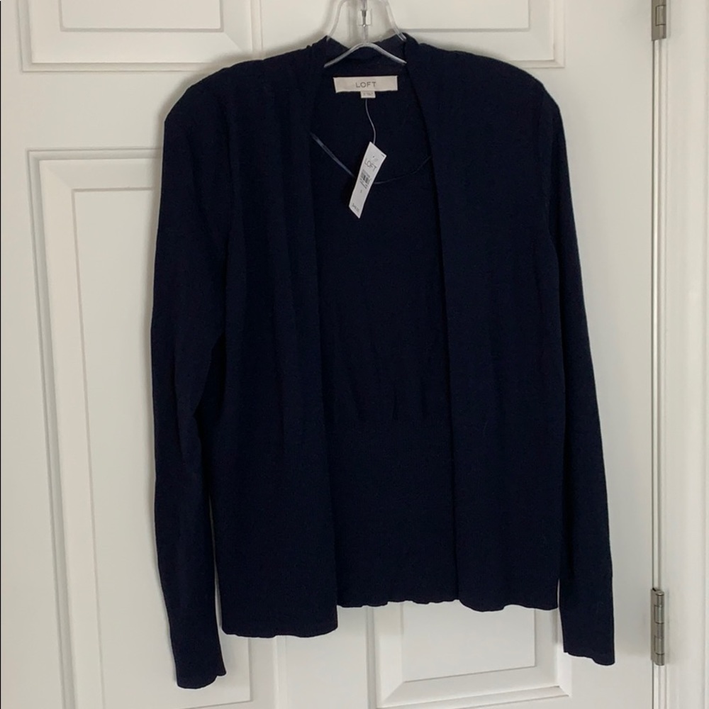 NWT navy cardigan
